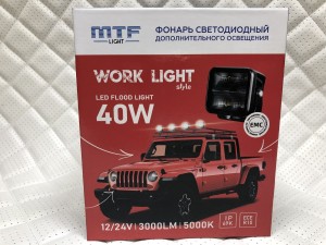 Прожектор светодиодный MTF LIGHT серия STYLE 12/24В, 40Вт, 3000лм
