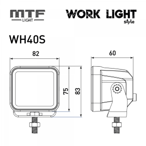 Прожектор светодиодный MTF LIGHT серия STYLE 12/24В, 40Вт, 3000лм