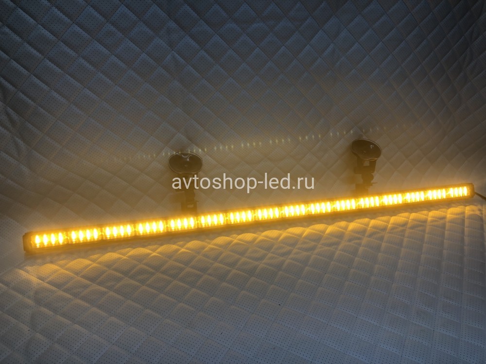 Стробоскоп под стекло желтый LED 93 см 12/24V