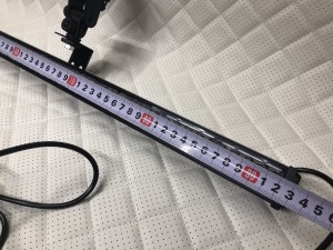 Стробоскоп под стекло желтый LED 93 см 12/24V