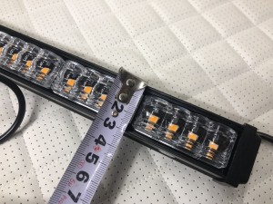 Стробоскоп под стекло желтый LED 93 см 12/24V