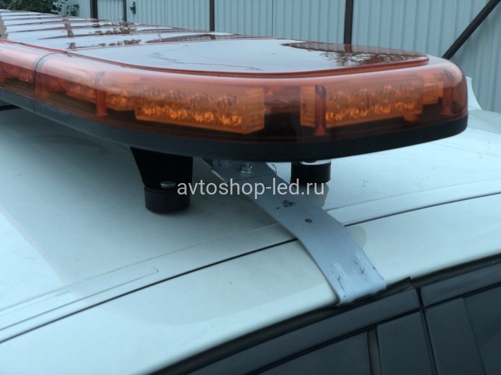 Мигалка светодиодная оранжевая 88LED 127 см 12/24V С цифровым пультом