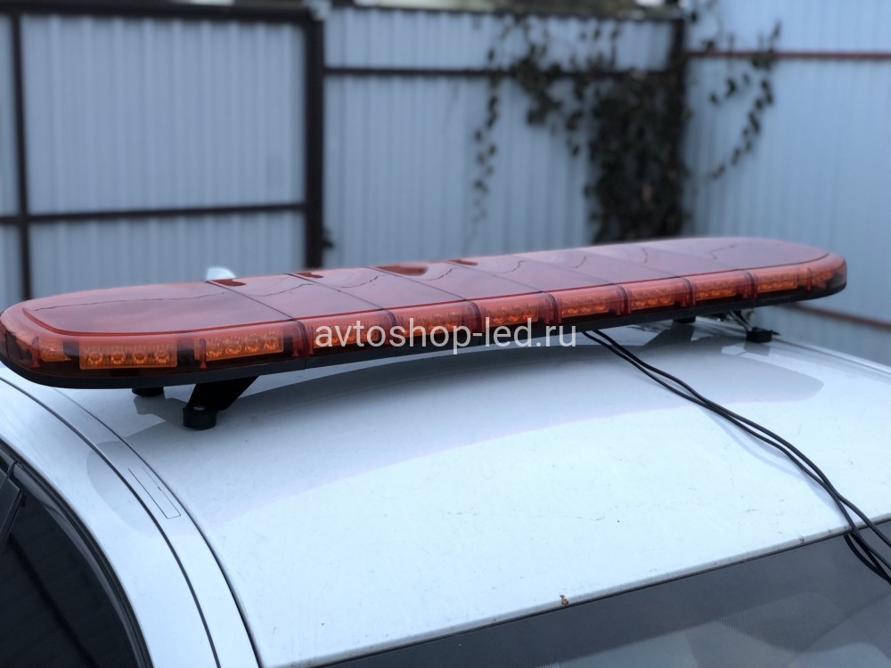 Мигалка светодиодная оранжевая 88LED 127 см 12/24V С цифровым пультом