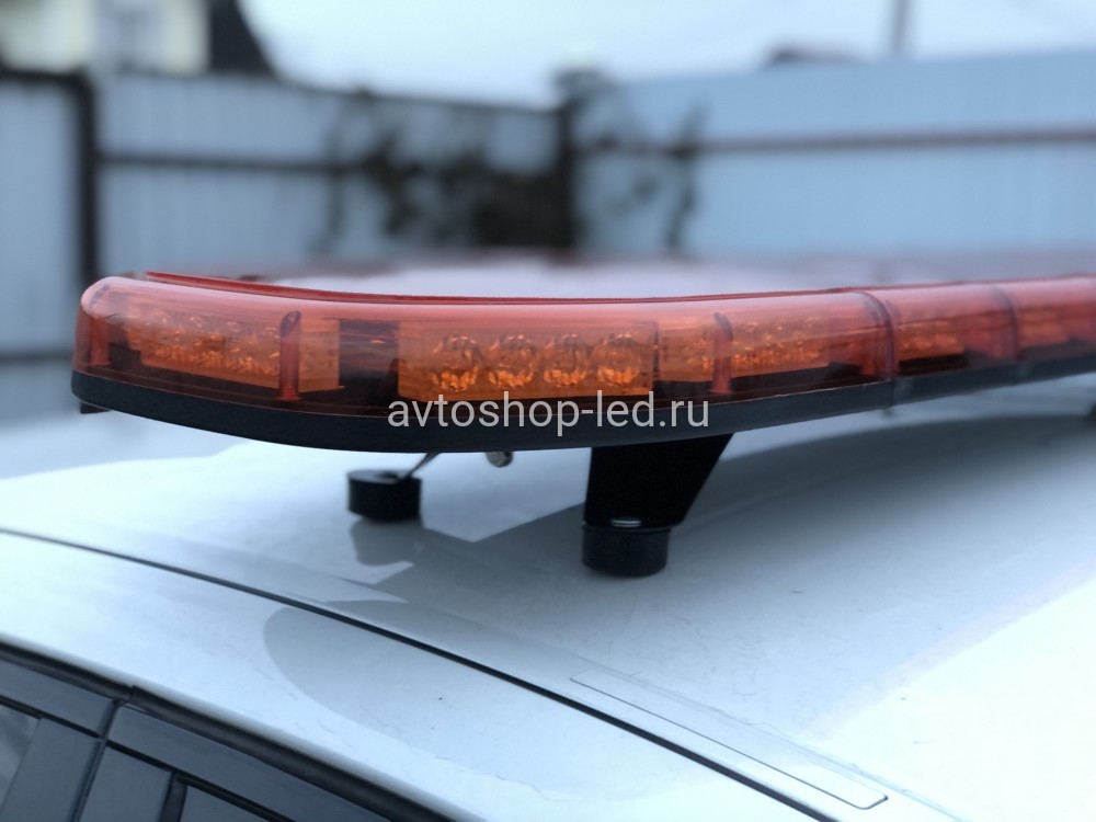 Мигалка светодиодная оранжевая 88LED 127 см 12/24V С цифровым пультом