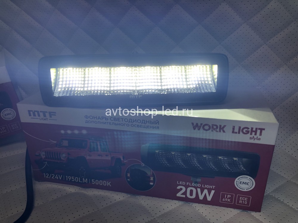 Фара светодиодная MTF LIGHT серия STYLE 12/24В, 20W, 1950лм
