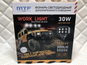 Прожектор светодиодный MTF LIGHT MAXIMUM BLACK 9-36В, 3000лм 30W