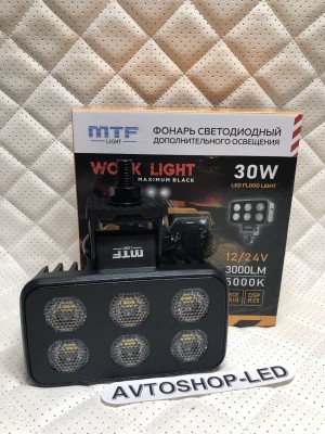Прожектор светодиодный MTF LIGHT MAXIMUM BLACK 9-36В, 3000лм 30W