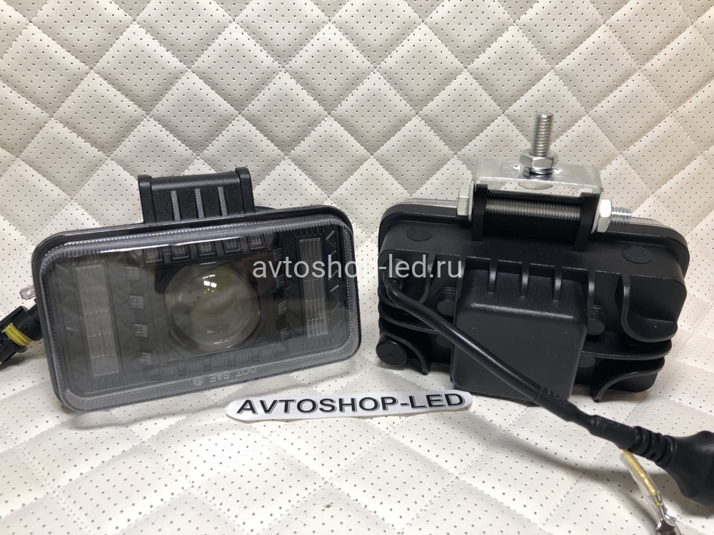 Фары птф Линзы Bi LED с дхо 12/24V