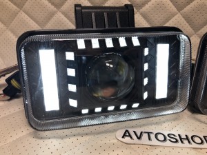 Фары птф Линзы Bi LED с дхо 12/24V