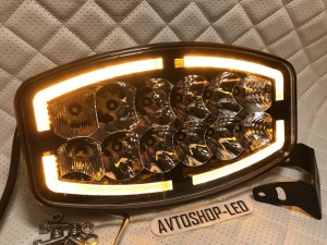 Светодиодная фара Прожектор LED с дхо для авто 12/24V