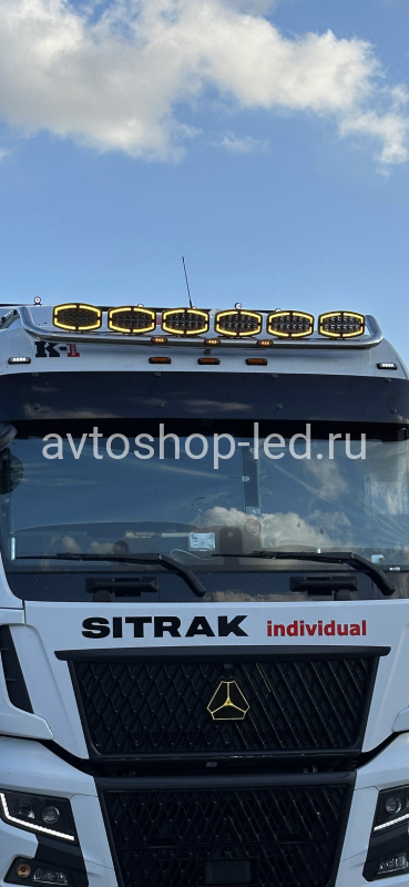 Светодиодные фары Прожектор LED с дхо для авто 12/24V 4 шт