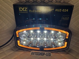Светодиодные фары Прожектор LED с дхо для авто 12/24V 4 шт