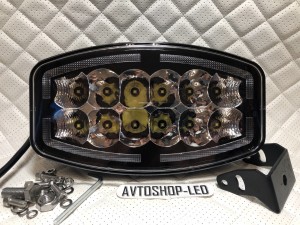 Светодиодные фары Прожектор LED с дхо для авто 12/24V 4 шт
