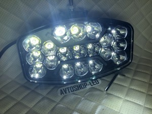 Светодиодная фара Прожектор LED с дхо для авто 12/24V