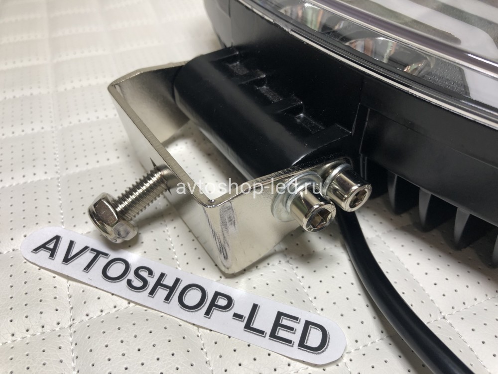 Светодиодные фары led дальнего света с дхо для авто 12/24V 4 шт