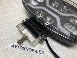 Светодиодные фары led дальнего света с дхо для авто 12/24V 5 шт