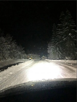 Светодиодные фары led круглые дальнего света с дхо на дуги авто 12/24V 4 шт