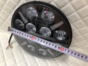 Светодиодные фары led круглые дальнего света с дхо на дуги авто 12/24V 4 шт