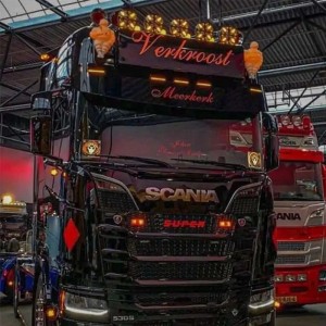 Светодиодные фары led круглые дальнего света с дхо на дуги авто 12/24V 5 шт