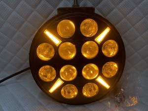 Светодиодные фары led круглые дальнего света с дхо на дуги авто 12/24V 5 шт