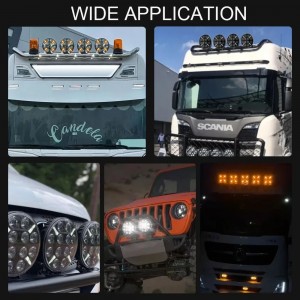 Светодиодные фары led круглые дальнего света с дхо на дуги авто 12/24V 6 шт