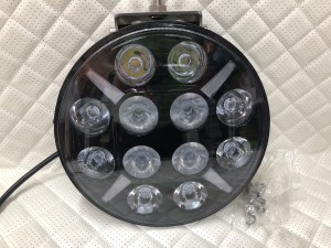 Светодиодные фары led круглые дальнего света с дхо на дуги авто 12/24V 6 шт
