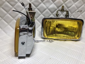 Фары птф желтые Ретро Галогеновые 12V