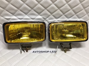 Фары птф желтые Ретро Галогеновые 12V