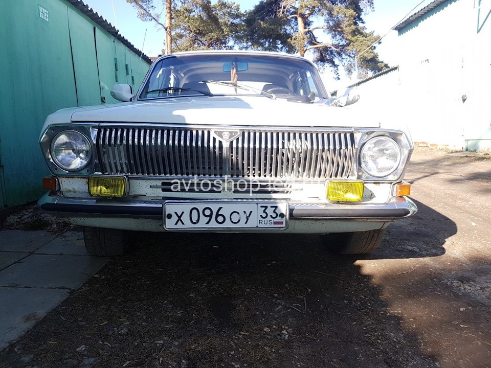 Фары птф Белые ретро на бампер 12V