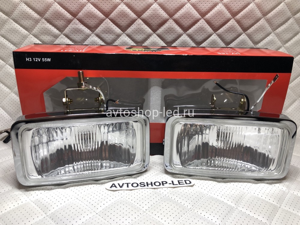 Фары птф Белые ретро на бампер 12V