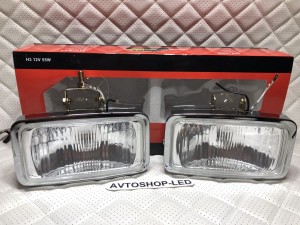 Фары птф Белые ретро на бампер 12V