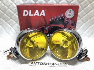 Фары желтые круглые Ретро авто / мото 12V