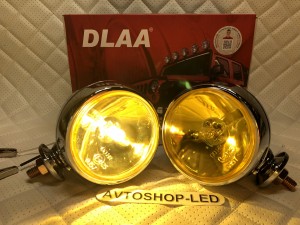 Фары желтые круглые Ретро авто / мото 12V
