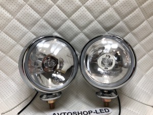Фары белые круглые Ретро авто / мото 12V