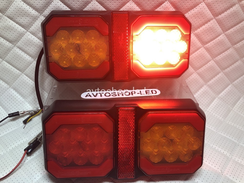 Фонари LED задние стоп-сигнал габарит поворотник + катафот 12/24V