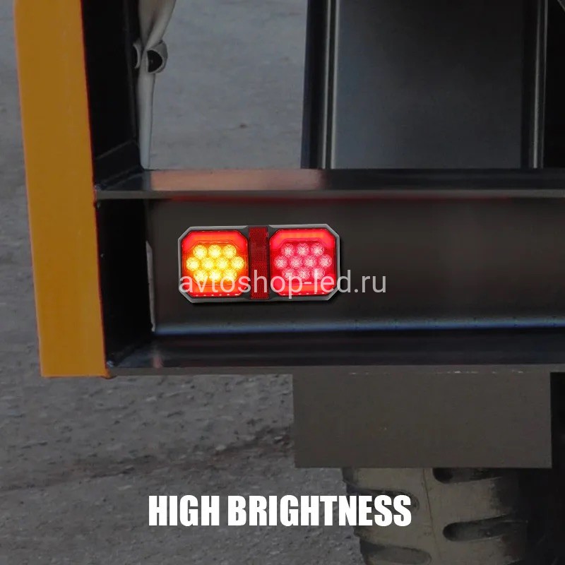Фонари LED задние стоп-сигнал габарит поворотник + катафот 12/24V