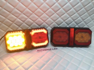 Фонари LED задние стоп-сигнал габарит поворотник + катафот 12/24V