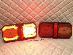 Фонари LED задние стоп-сигнал габарит поворотник + катафот 12/24V