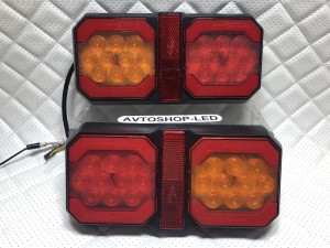 Фонари LED задние стоп-сигнал габарит поворотник + катафот 12/24V