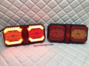 Фонари LED задние стоп-сигнал габарит поворотник + катафот 12/24V