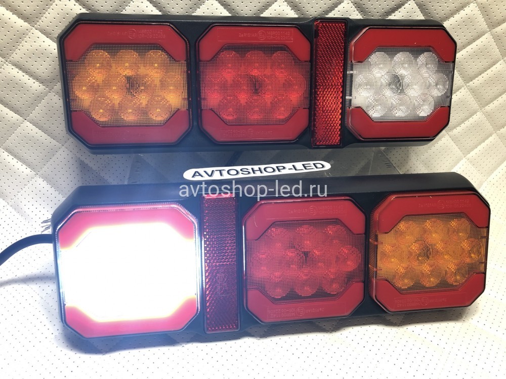 Фонари LED задние стоп-сигнал габарит поворотник задний ход + катафот 12/24V