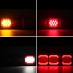 Фонари LED задние стоп-сигнал габарит поворотник задний ход + катафот 12/24V