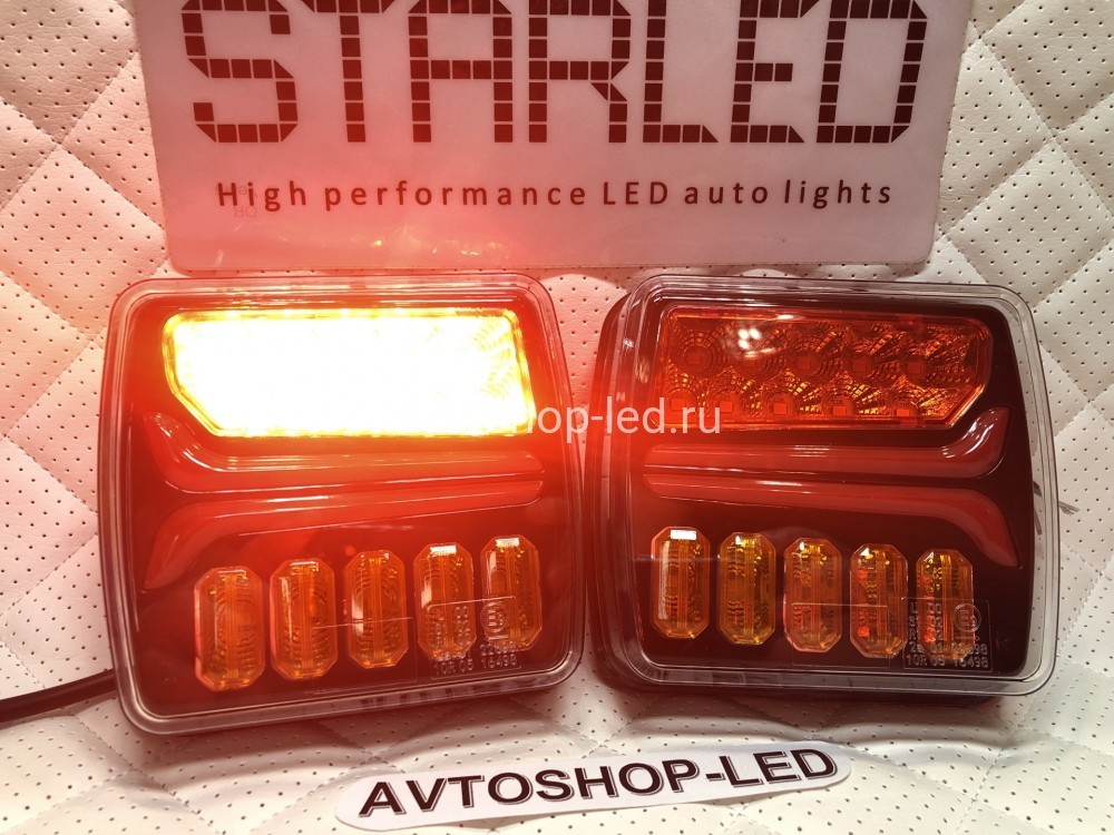 Фонари задние светодиодные LED black SSignals 12/24V