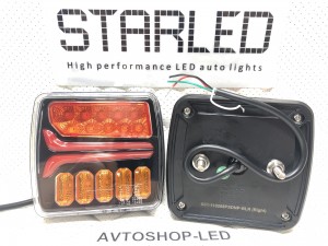 Фонари задние светодиодные LED black SSignals 12/24V
