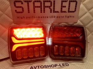 Фонари задние светодиодные LED black SSignals 12/24V
