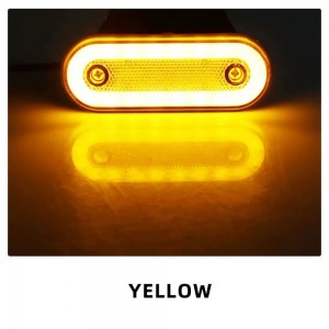 Фонарь габаритный боковой Neon LЕD 12/24V с резиновым кронштейном.