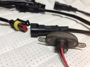 Фонари габаритные Желтые в решетку радиатора 4 LED 12V