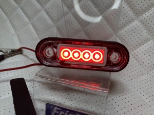 Фонарь габаритный Fristom FT-073 C LED Красный 12/24V