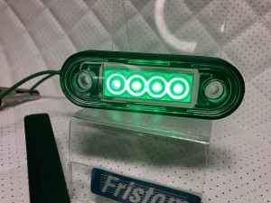 Фонарь габаритный Fristom FT-073 ZIEL LED Зеленый 12/24V