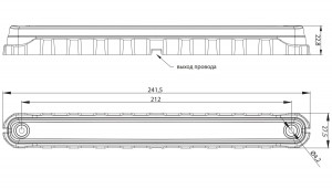 Фонарь габаритный Fristom FT-092 C LED Красный 12/24V